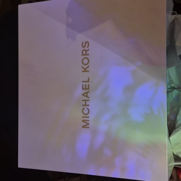 Michael Kors Plum Shoulder Bag with Gold Accents - Picture 16 of 16